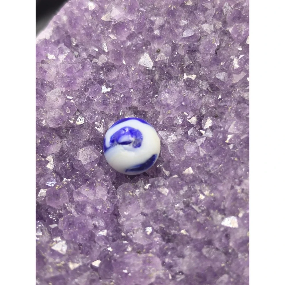 Antique/Vintage Collectible ,Blue And White,Toy Marble